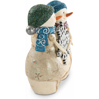 Sisters 4.5" Snowwomen holding snowflake