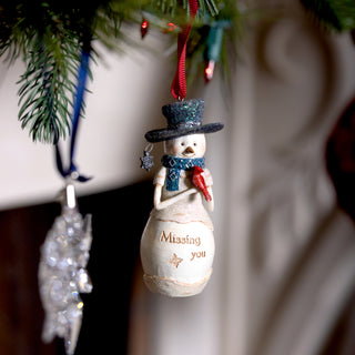 Missing You 4" Snowman Ornament
