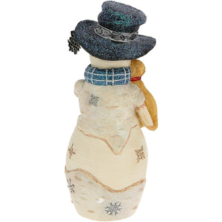 Furever Friends 6" Snowman Holding Puppy