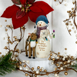 Holidays Brighter 5" Snowman with Deer