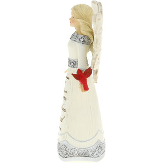 Guardian Angel 5.5" Angel Figurine with Cardinals
