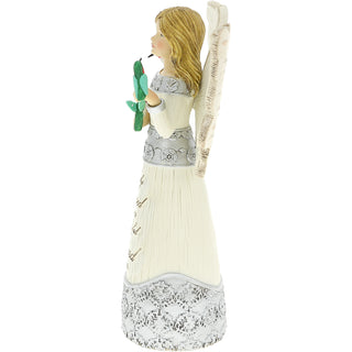 Blessed 5.5" Angel Figurine with Hummingbirds