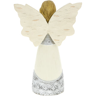 Blessed 5.5" Angel Figurine with Hummingbirds