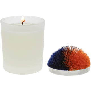 Blank Blue & Orange - 5.5 oz - 100% Soy Wax Candle with Pom Pom Lid Scent: Tranquility
