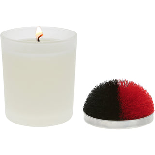 Blank Red & Black - 5.5 oz - 100% Soy Wax Candle with Pom Pom Lid Scent: Tranquility