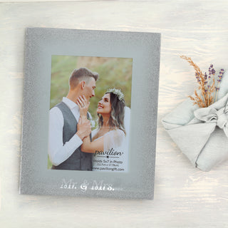 Mr. & Mrs. 8" x 10" Frame (Holds 5"x 7" Photo)