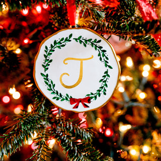 J 4" Monogram Ornament