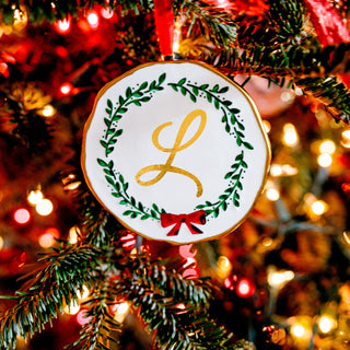 L 4" Monogram Ornament