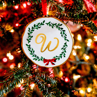 W 4" Monogram Ornament