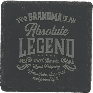 Grandma 4" Slate Coaster
