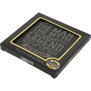 The Man 4" Slate Coaster