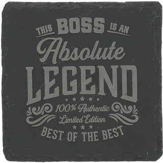 Boss 4" Slate Coaster