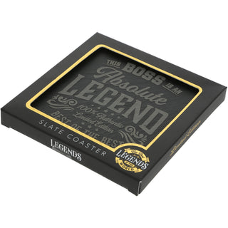Boss 4" Slate Coaster