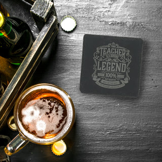 Teacher 4" Slate Coaster