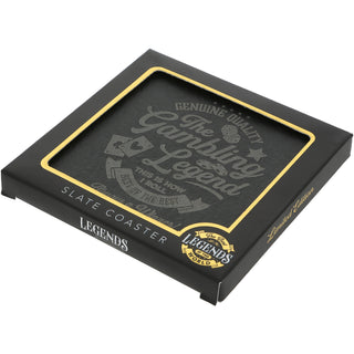 Gambling 4" Slate Coaster