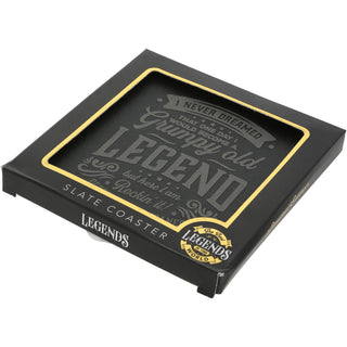 Grumpy 4" Slate Coaster