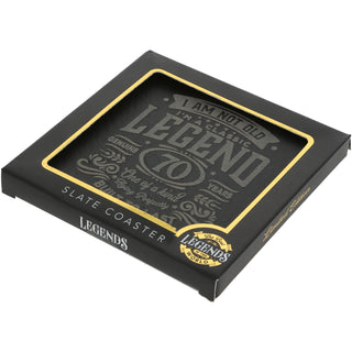 70 Years 4" Slate Coaster
