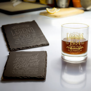 70 Years 4" Slate Coaster