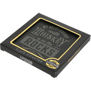 Rocks 4" Slate Coaster
