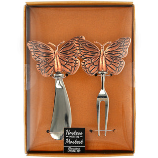 Butterflies Charcuterie 2 Piece Utensil Set