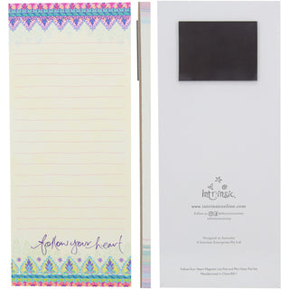 Follow Your Heart Magnetic List Pad Set