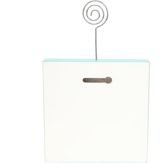 Welcome 5" MDF Plaque with Photo Clip