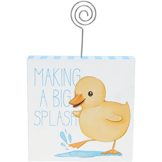 Big Splash 5" MDF Plaque with Photo Clip