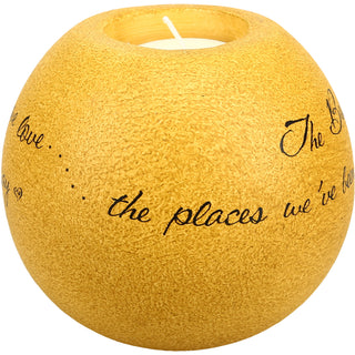 Best Things in Life 4.5" Round Candle Holder