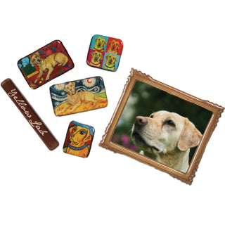 Yellow Lab 3.125" x 4.125" Magnet Set