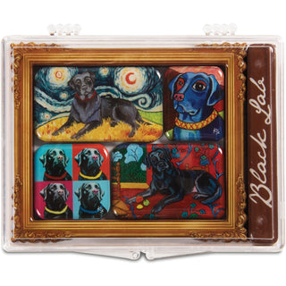 Black Lab 3.125" x 4.125" Magnet Set