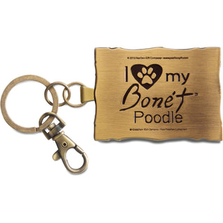 Poodle - Bonet 2" x 2.75" Keychain