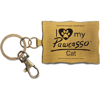 Brown Tabby - Pawcasso 2" x 2.75" Keychain