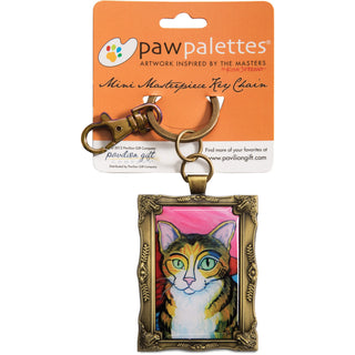 Brown Tabby - Pawcasso 2" x 2.75" Keychain