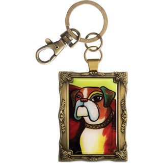 Boxer - Pawcasso 2" x 2.75" Keychain