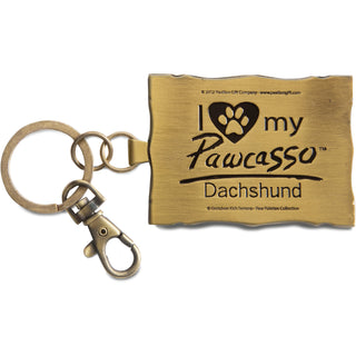 Dachshund Pawcasso - 2"x 2.75" Key Chain