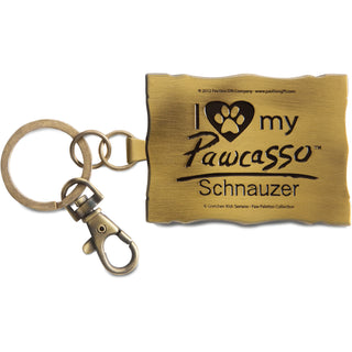 Schnauzer - Pawcasso 2" x 2.75" Keychain