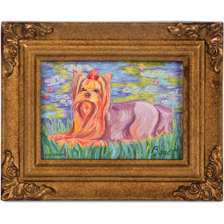 Yorkshire Terrier - Bonet 3.5" x 5" Framed Canvas