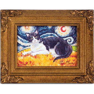 Tuxedo - Van Meow 3.5" x 5" Framed Canvas