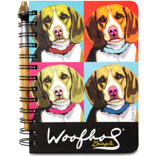 Beagle Woofhol 5" x 7" Journal & Pen Set