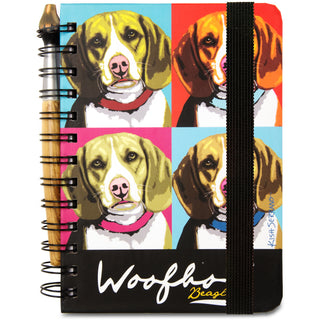 Beagle Woofhol 5" x 7" Journal & Pen Set