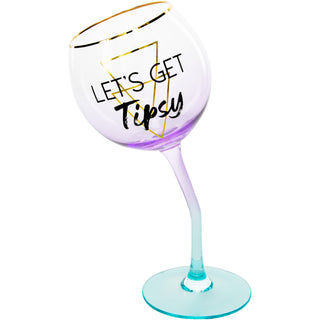 Tipsy 11 oz Tipsy Stemmed Wine Glass