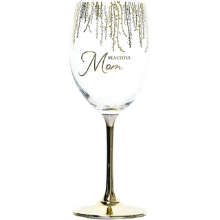 Mom  Gift Boxed 19 oz Crystal Wine Glass