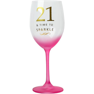 21 Gift Boxed 19 oz Crystal Wine Glass