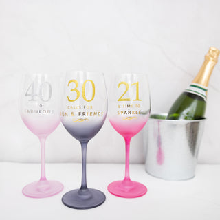 21 Gift Boxed 19 oz Crystal Wine Glass