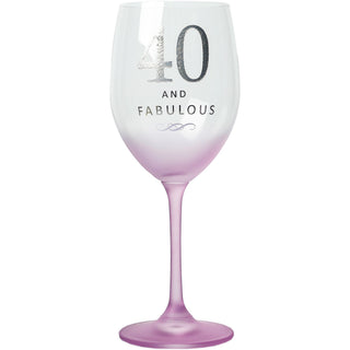 40 Gift Boxed 19 oz Crystal Wine Glass
