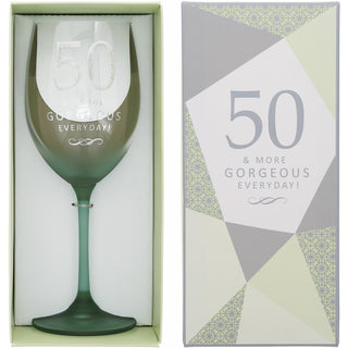 50 Gift Boxed 19 oz Crystal Wine Glass