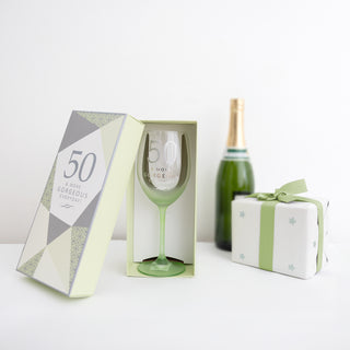 50 Gift Boxed 19 oz Crystal Wine Glass