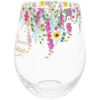 Amazing Nurse Gift Boxed 17 oz Stemless Wine Glass