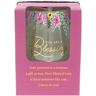 You Are a Blessing Gift Boxed 17 oz Stemless Wine Glass