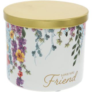 Friend 14 oz - 100% Soy Wax Candle with Matches Scent: Vanilla